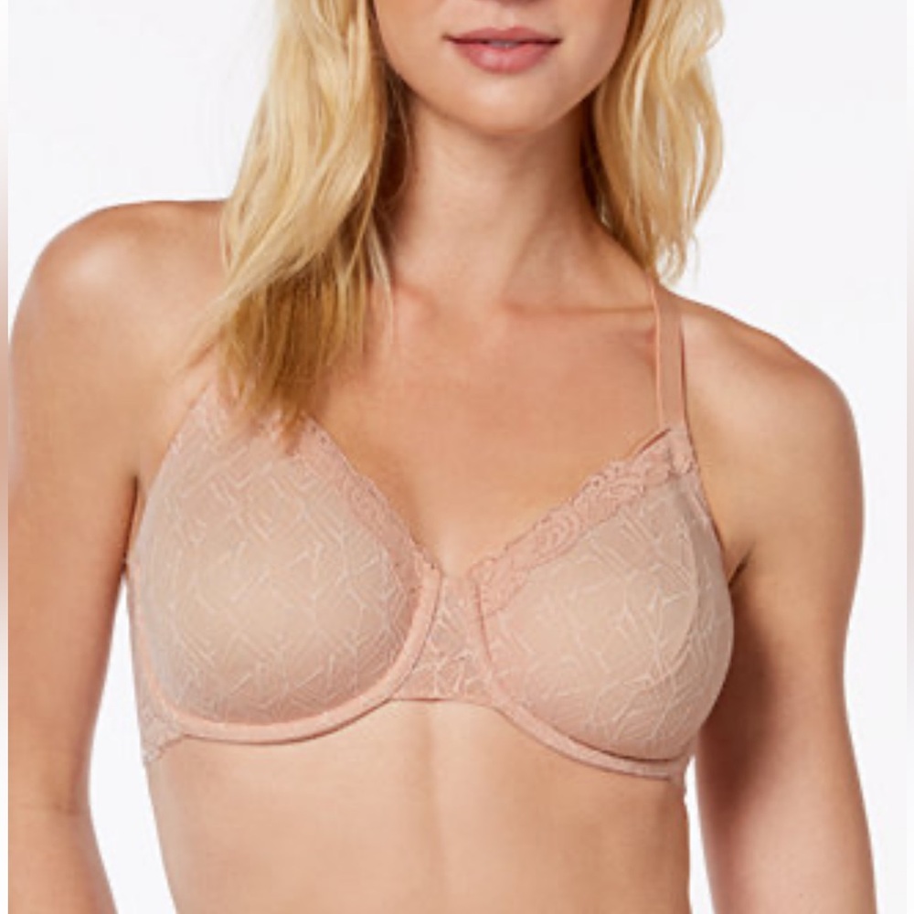 Wacoal Vivid Encounter Underwire Convertible Lace-Trim Bra Size 38C